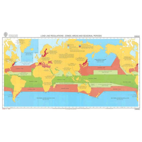 Admiralty - D6083 - Load line regulations - zones, areas and seasonal periods