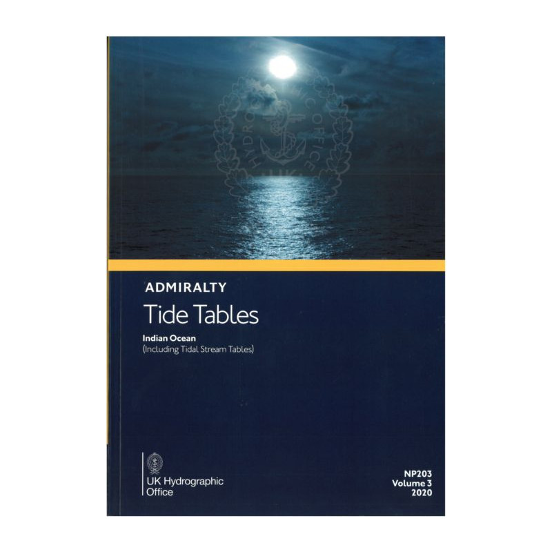 Admiralty - NP203 - Tide Tables Vol 3 Indian Ocean