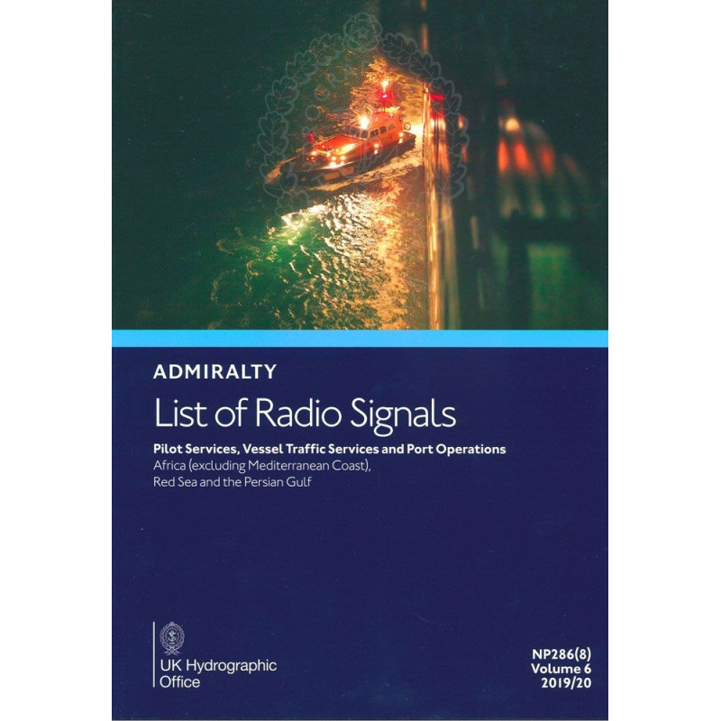 Admiralty - NP286(8) - List of Radio Signals Volume 6 - Part 8, Pilot Services, Vessel Traffic Services and Port Operations Afri