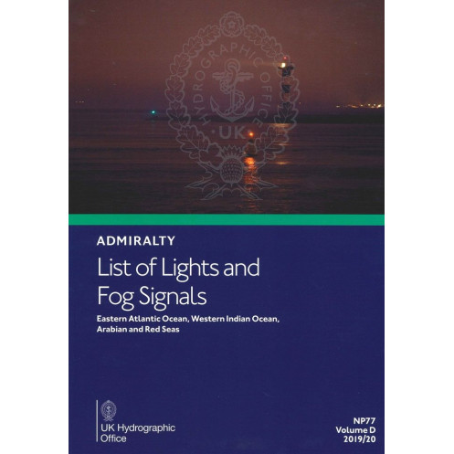 Admiralty - NP077 - List of Lights and Fog Signals - Eastern Atlantic Ocean, Western Indian Ocean, Arabian and Red Seas Admiralty - NP077 - List of Lights and Fog Signals - Eastern Atlantic Ocean, Western Indian Ocean, Arabian and Red Seas