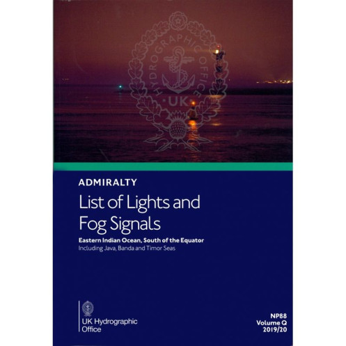Admiralty - NP088 - List of Lights and Fog Signals - Eastern Indian, South of the Equator