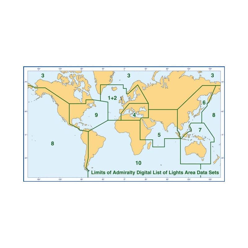 Admiralty - ADLL zone 01 + 02 - List of Lights and Fog Signals