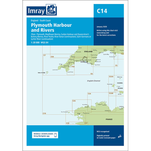 Imray - C14 - Plymouth Harbour and Rivers - River Yealm