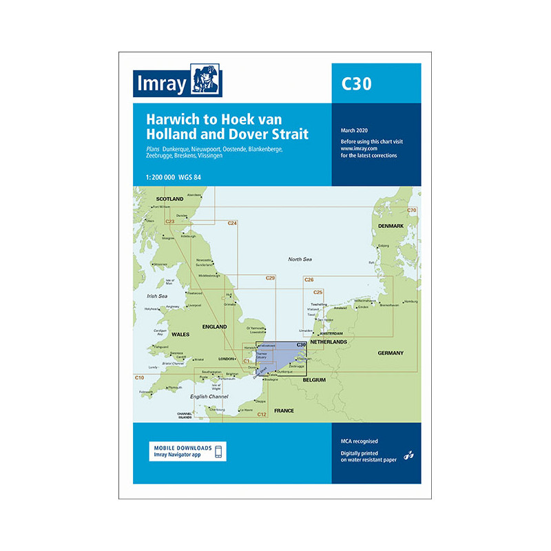Imray - C30 - Harwich to Hoek van Holland and Dover Strait