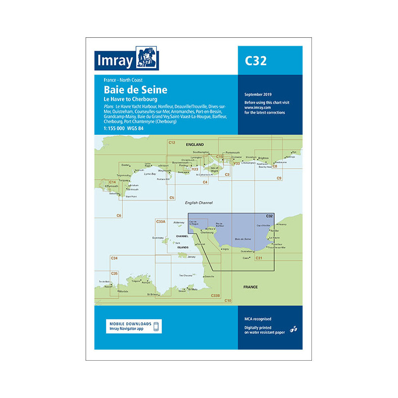Imray - C32 - Baie de Seine - Le Havre to Cherbourg