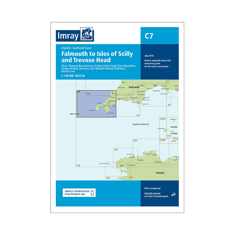 Imray - C7 - Falmouth to Isles of Scilly and Trevose Head