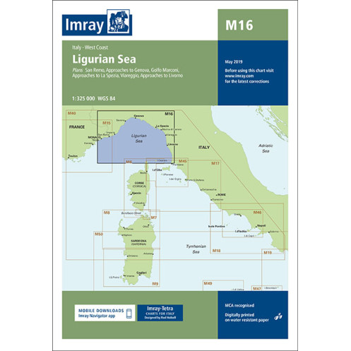 Imray - M16 - Ligurian Sea