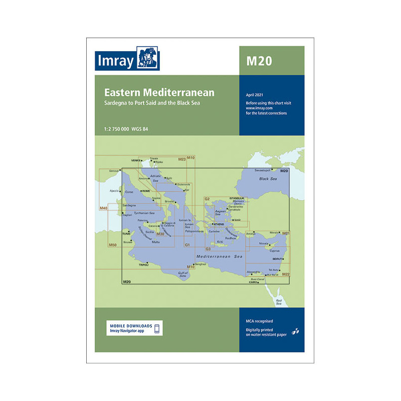 Imray - M20 - Eastern Mediterranean - Sardegna to Port Said and the Black Sea