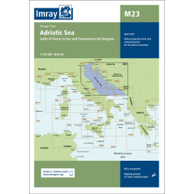 Imray - M23 - Adriatic Sea - Golfo di Trieste to Bar and Promontorio del Gargano
