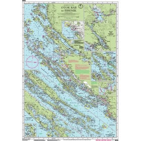 Imray - M25 - Otok Rab to S+A741ibenik - Adriatic Sea