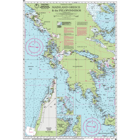 Imray - G1 - Mainland Greece and the Peloponnisos - Passage Chart