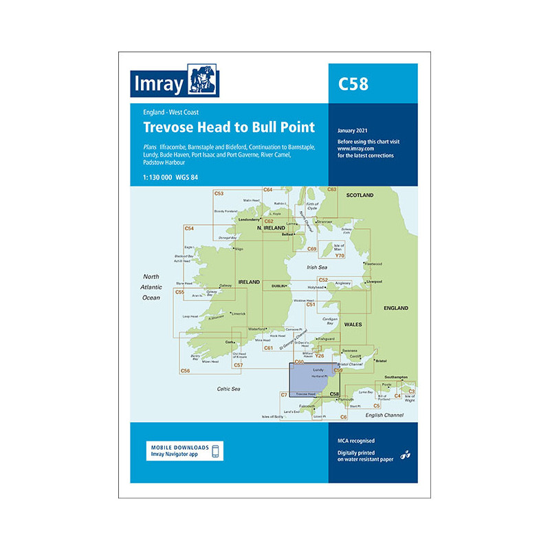 Imray - C58 - Trevose Head to Bull Point