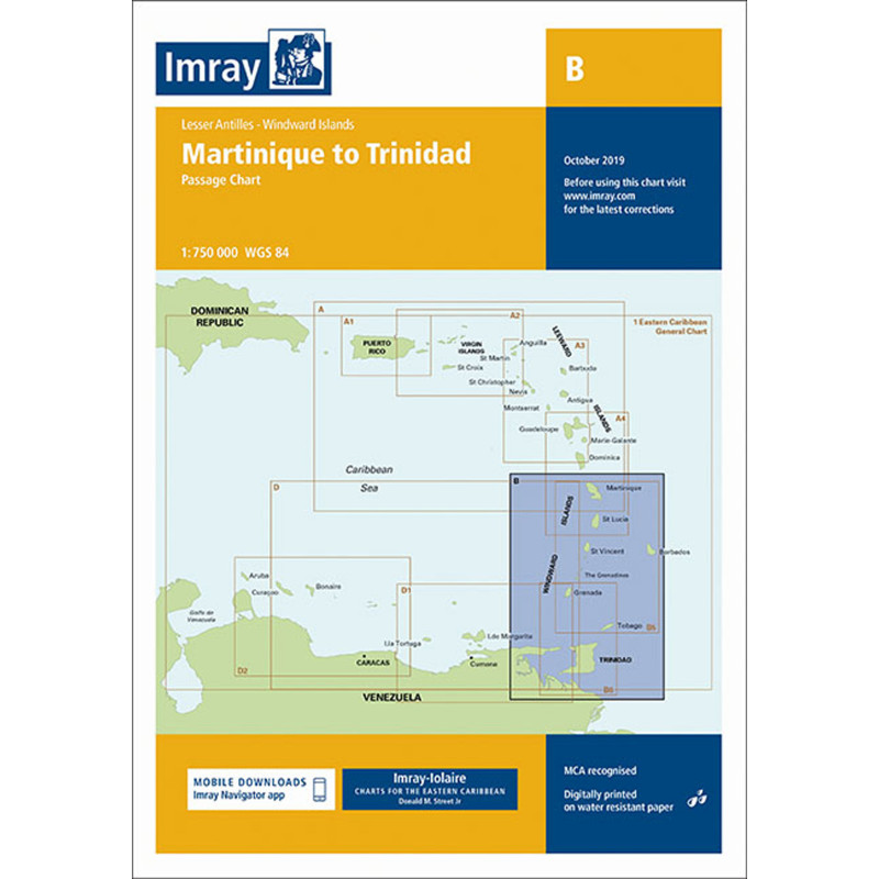 Imray - B - Martinique to Trinidad Passage Chart