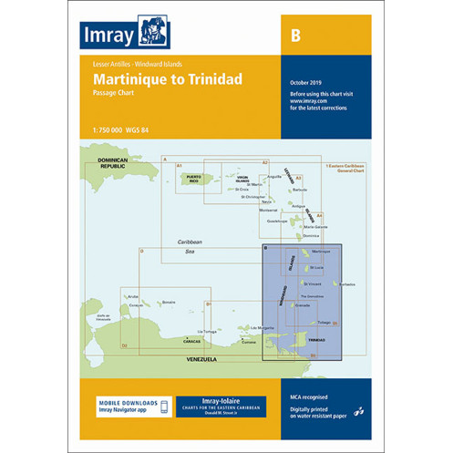 Imray - B - Martinique to Trinidad Passage Chart