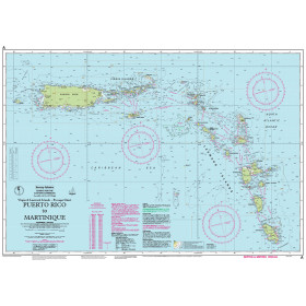 Imray - A - Puerto Rico to Martinique - Passage Chart