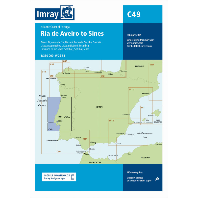 Imray - C49 - Ria de Aveiro to Sines