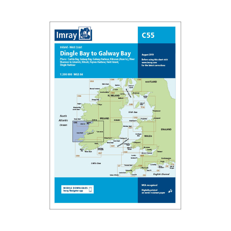 Imray - C55 - Dingle Bay to Galway Bay