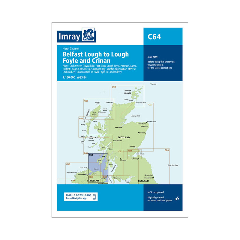 Imray - C64 - Belfast Lough to Lough Foyle and Crinan - Belfast Lough to Lough Foyle and Crinan