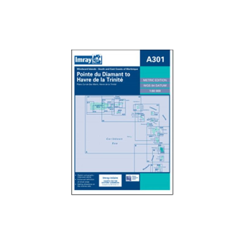 Imray - A301 - Pointe du Diamant to Havre de la Trinité
