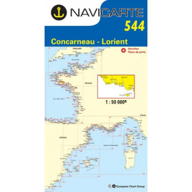 Navicarte - 544 - Concarneau, Lorient, Ile de Groix