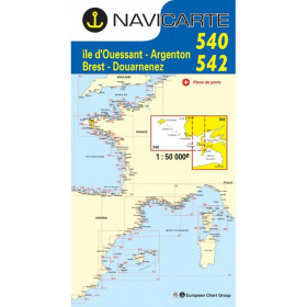 Navicarte - 540 + 542 - Ile d'Ouessant, d'uarnenez
