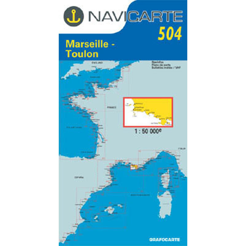 Navicarte - 504 - Marseille, Toulon, Les Calanques