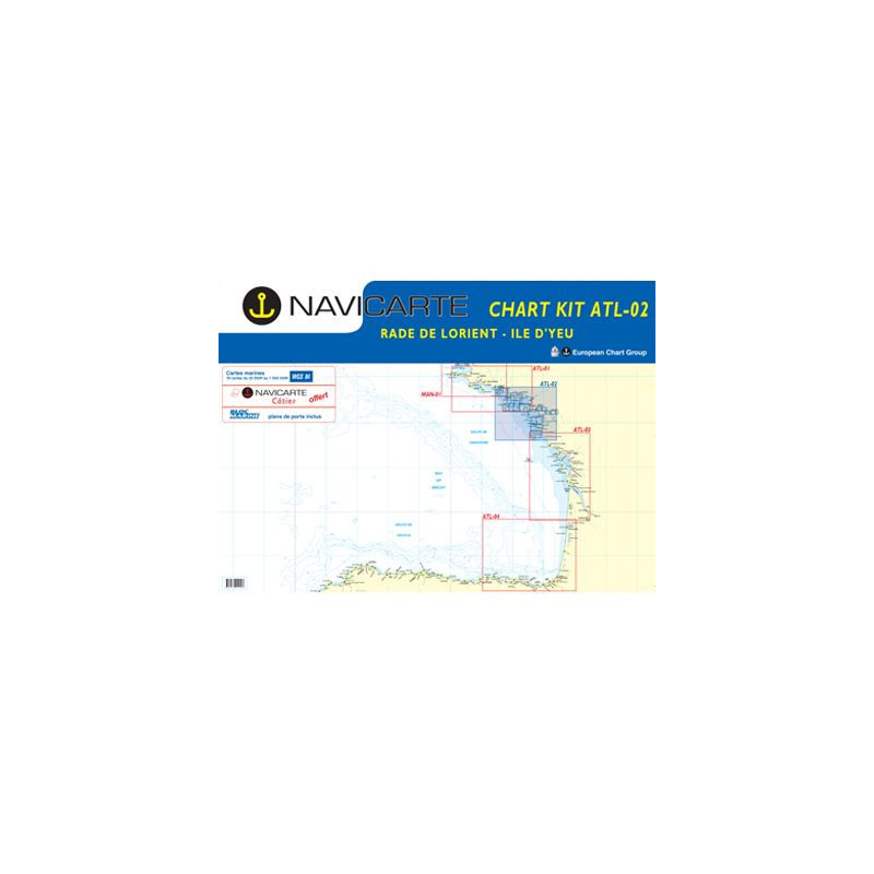 Navicarte Chartkits - ATL2 - De Lorient à l'Ile d'Yeu