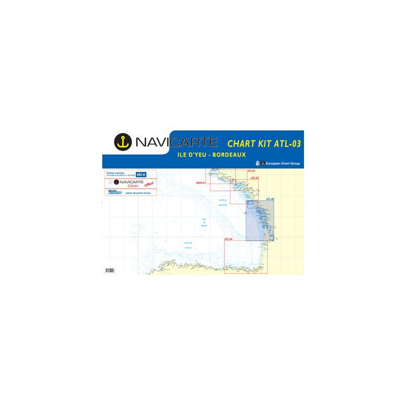 Navicarte Chartkits - ATL3 - De l'Ile d'Yeu à Bordeaux