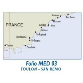 Navicarte Chartkits - MED3 - Côte d'Azur - de Toulon à San Remo
