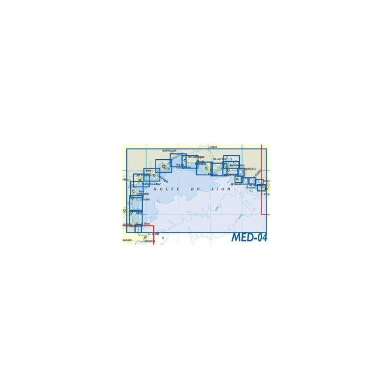 Navicarte Chartkits - MED4 - De Cerbère à la Ciotat