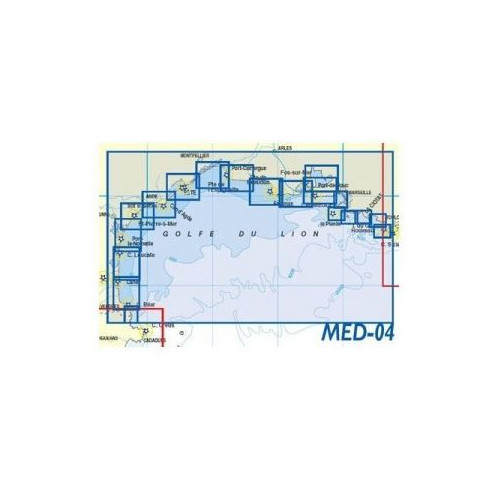 Navicarte Chartkits - MED4 - De Cerbère à la Ciotat