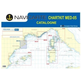 Navicarte Chartkits - MED5 - De Cerbère à Barcelona