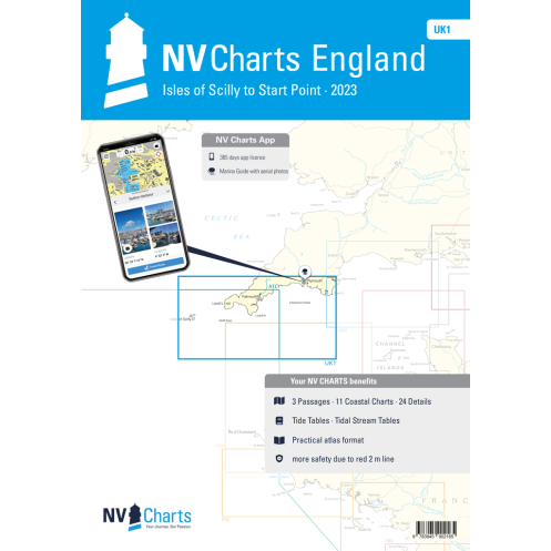 NV Charts - UK 1 - NV Atlas England - Scilly Isles to Star Point NV Charts - UK 1 - NV Atlas England - Scilly Isles to Star Point