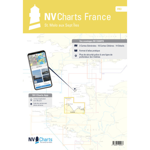 NV Charts - FR 3 - NV Atlas France - St Malo à Les Sept Îles NV Charts - FR 3 - NV Atlas France - St Malo à Les Sept Îles