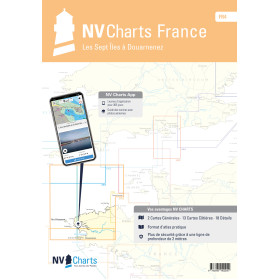 NV Charts - FR 4 - NV Atlas France - Les Sept Îles à Douarnenez
