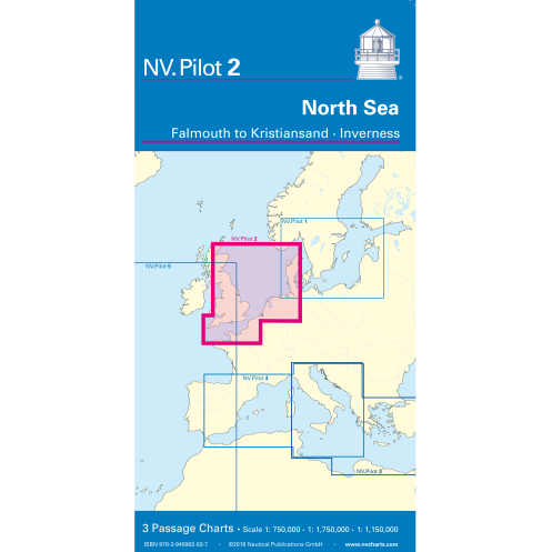 NV Charts - NV Pilot 2 - North Sea - Falmouth to Kristiansand - Inverness