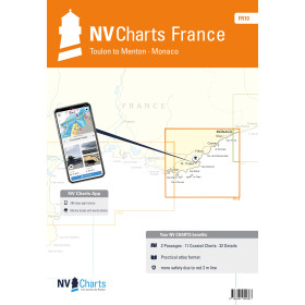 NV Charts - FR 10 - NV Atlas France - Toulon to Menton - Monaco