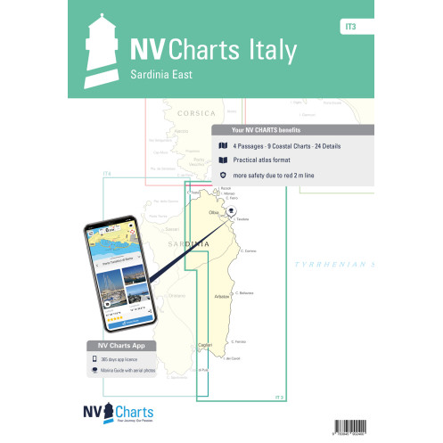 NV Charts - IT 3 - NV Atlas Italy - Sardinia east NV Charts - IT 3 - NV Atlas Italy - Sardinia east