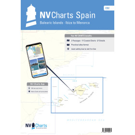 NV Charts - ES 2 - NV Atlas Spain - Balearic Islands · Ibiza to Menorca