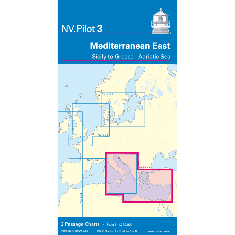 NV Charts - NV Pilot 3 - Mediterranean East, Sicily to Greece - Adriatic Sea