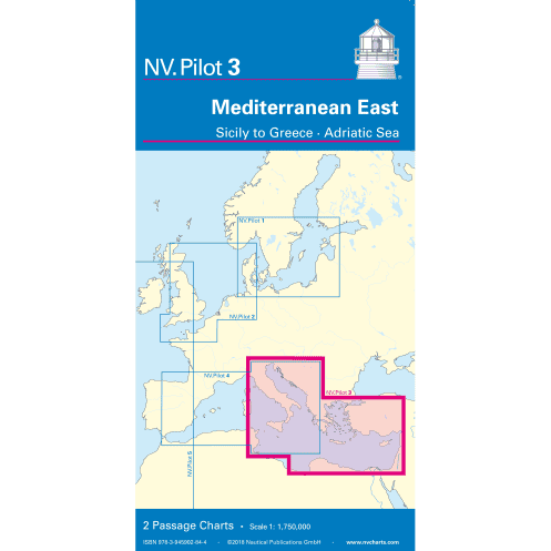 NV Charts - NV Pilot 3 - Mediterranean East, Sicily to Greece - Adriatic Sea