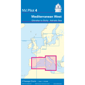 NV Charts - NV Pilot 4 - Mediterranean West, Gibraltar to Sicily • Adriatic Sea