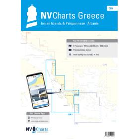 NV Charts - GR 1 - NV Atlas Greece - Ionian Islands & Peloponnese - Albania