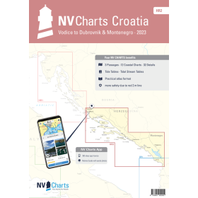 NV Charts - HR 2 - NV Atlas Croatia - Vodice to Dubrovnik & Montenegro