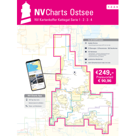 NV Charts - NV Atlas - Kartenkoffer : Ostsee, 1, 2, 3, 4