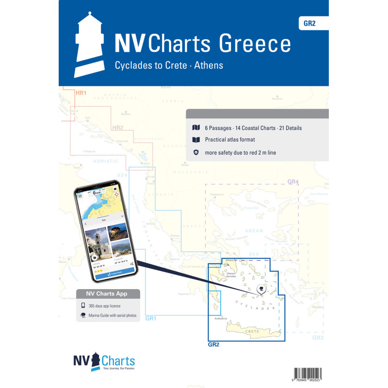 NV Charts - GR 2 - NV Atlas Greece - Cyclades to Crete & Athens