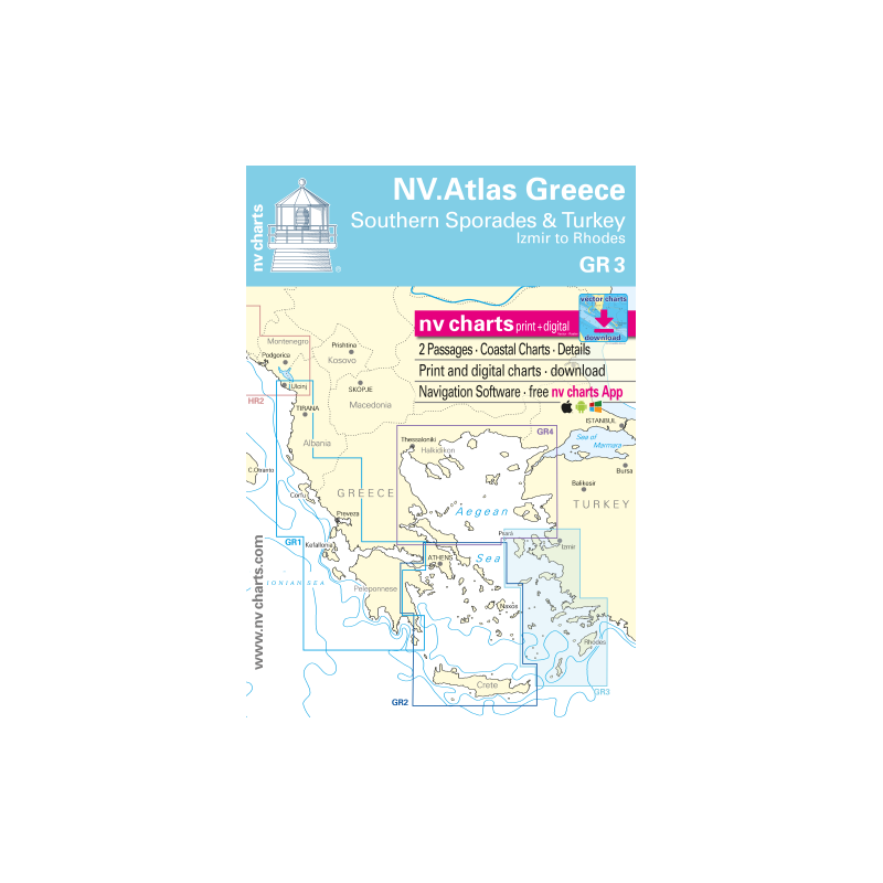 NV Charts - GR 3 - NV Atlas Greece - Southern Sporades & Turkey