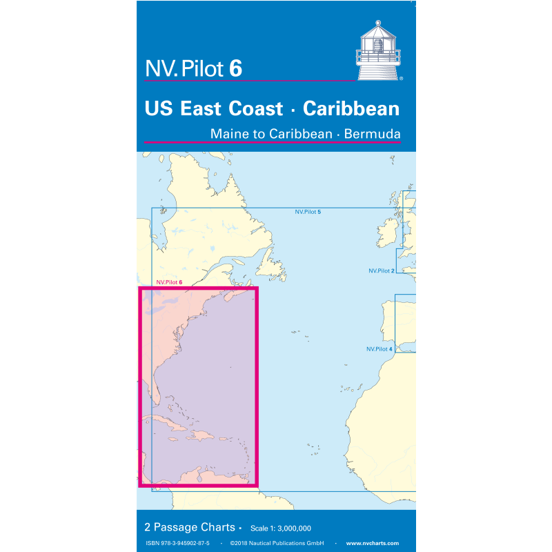 NV Charts - NV Pilot 6 - US East Coast, Maine to Caribbean - Bermuda