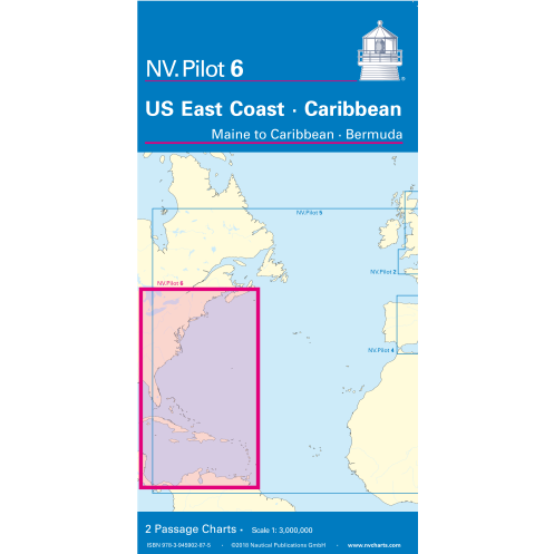 NV Charts - NV Pilot 6 - US East Coast, Maine to Caribbean • Bermuda