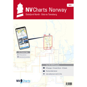 NV Charts - NO 1 - NV Atlas Norway - Oslofjord North - Oslo to Tonsberg
